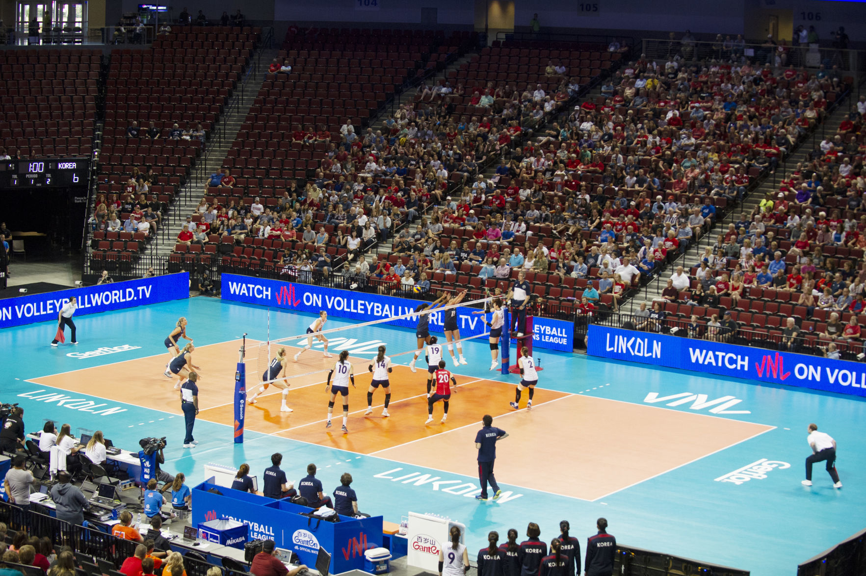 U.S. vs. Korea volleyball, 6.4